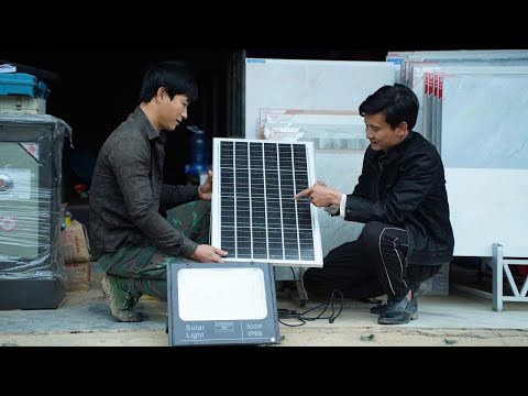 CEO Trieu Dan decided to equip his farm with an environmentally friendly lighting system.