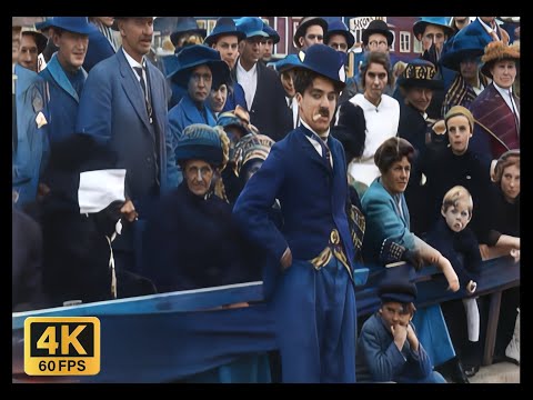 (1914) Charlie Chaplin's famous tramp first film: "Kid Auto Races at Venice".