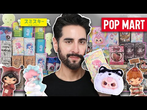 UNBOXING RANDOM BLIND BOXES! Pop Mart, Baby Three, Sanrio Smiski, Skull Panda, Hirono, Azura, Dimoo💜