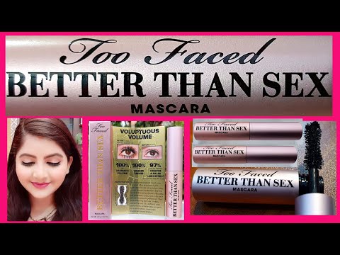 Too Faced Better Than Sex Mascara review & demo |Black | Travel Size mini mascara | RARA | too faced Video