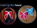 How To Crochet Hair Accessories Crochet Bow Beginners Easy Crochet Tutorial Diy