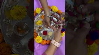 (COMBO OF 2) Sea-shell Lumba Colorful Thread Rakhi for Raksha Bandhan