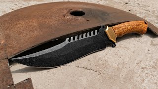 Fabricación de cuchillo táctico a partir de disco de arado