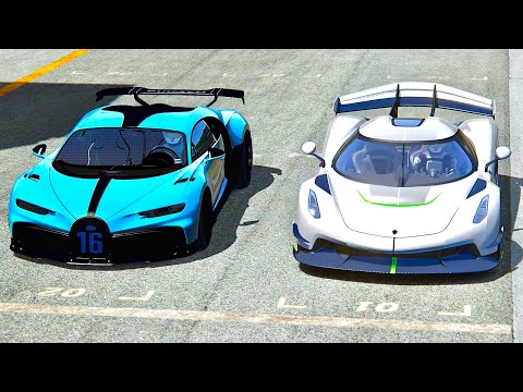 Bugatti Chiron Pur Sport vs Koenigsegg Jesko - Highlands