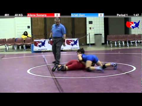 2011 U.S. Open FRI WM 48 KG: Allene Somera vs. Kristi Garr Cons. Round 3