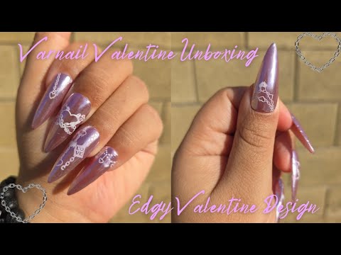 Varnail Valentine Mystery Box Unboxing | Edgy Valentine Design