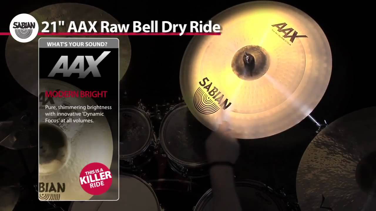 Sabian Aax 21" Raw Bell Dry Ride Brilliant (22172XB)