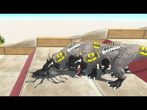 Hunting found Jurassic world X2 BATMAN T-REX VS CAPTAIN AMERICA GORO & SUPERMAN MOSASAURUS