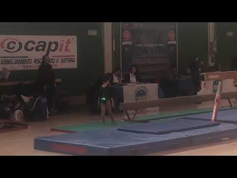 Csen eccellenza regionale 2020 cat esordienti Aurora Frazzetto 2 posto trave