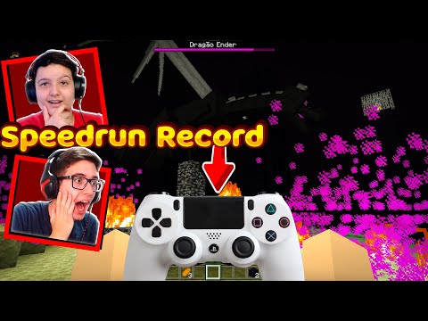 MINECRAFT SPEEDRUN ON PS4 RECORD TIME (LESS THAN 5 MINUTES)