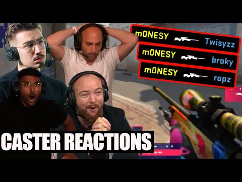 CS:GO CASTER REACTIONS TO M0NESY PLAYS!