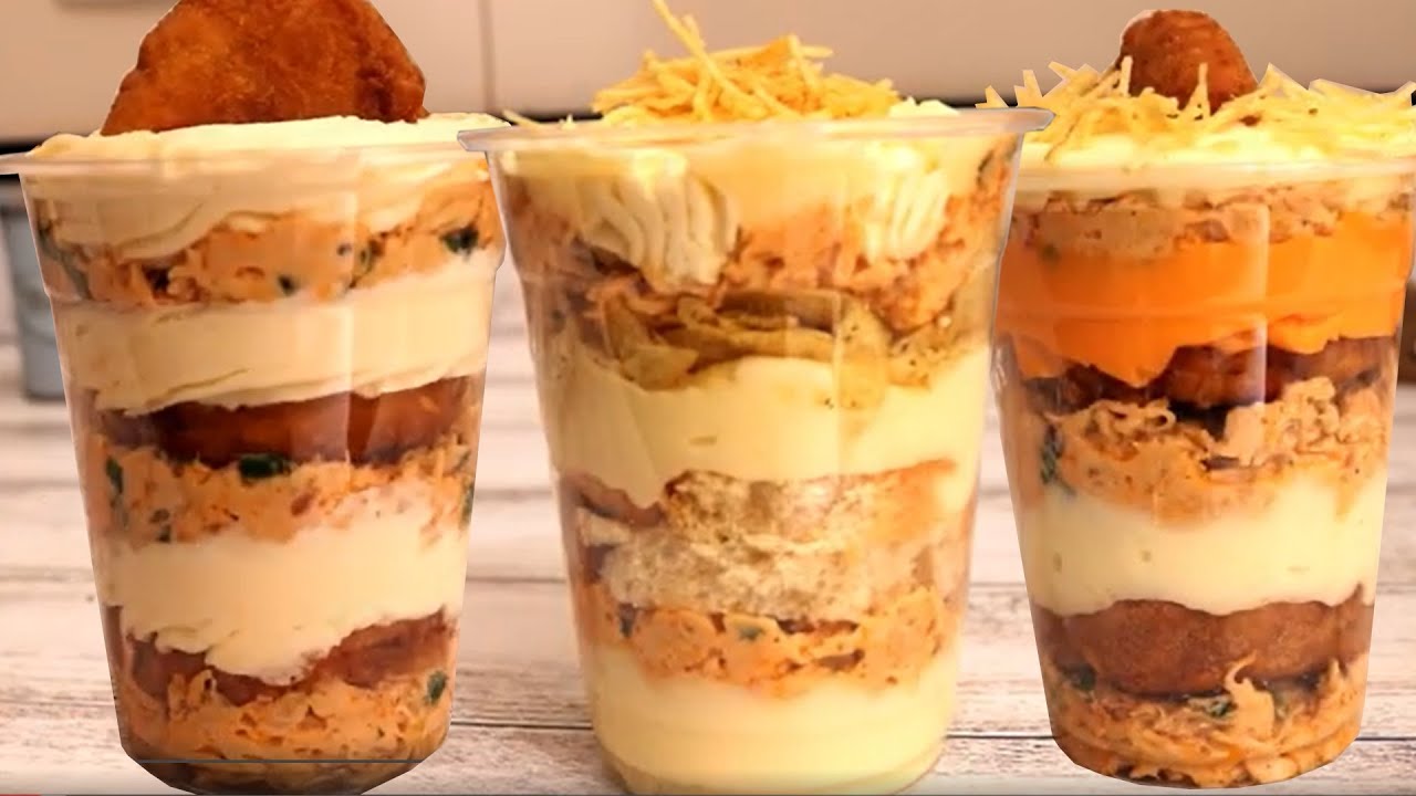 COXINHA NO COPO | COPO DA FELICIDADE SALGADO | 5 RECEITAS DESSA NOVIDADE