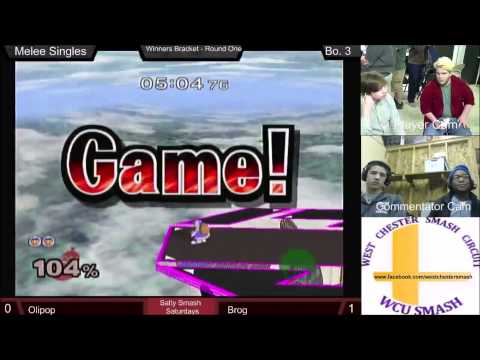 Salty Smash Saturdays VI Melee Singles Bracket Olipop vs Brog