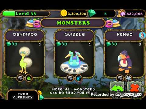 Breeding quad-element monsters