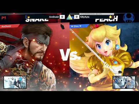 Ascension VI SSBU Top 64 WR1 - AmDodd (Snake) vs Silly Kyle (Peach)