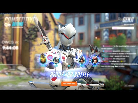 NECROS CARRY GENJI - 37 ELIMS! [ OVERWATCH 2 SEASON 9 TOP 500 ]