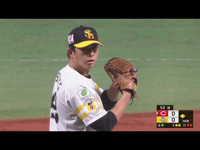 【3回表】開幕投手決定のホークス・大関友久 オープン戦本拠地初戦を3回無失点の好投!!  2023年3月4日 福岡ソフトバンクホークス 対 広島東洋カープ