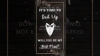 Groomsmen Proposal, Text Proposal, Funny Groomsman Card, Will You Be My Groomsman, Best Man
