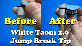 Pool Cue Maintenance: Tip Replacement White Taom 2.0 Jump Break Tip