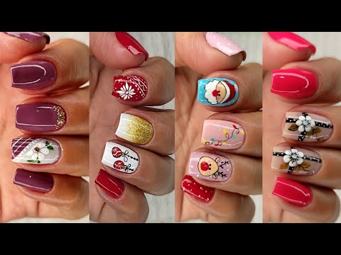 IDEAS para decorar Uñas en esta NAVIDAD 💅😍|Uñas de Manos decoradas