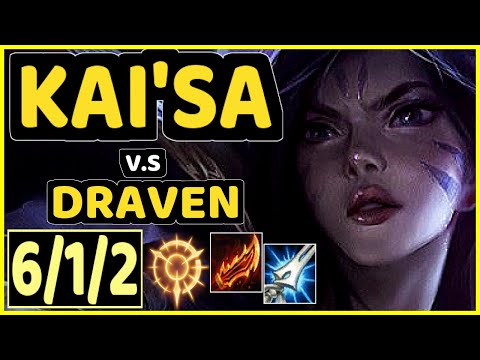 XAKY (KAI'SA) vs DRAVEN - 6/1/2 KDA BOTTOM ADC GAMEPLAY - EUW Ranked MASTER