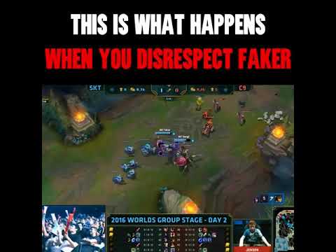 When you disrespect FAKER , this will happen to you …