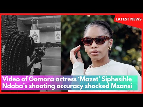 Gomora actress ‘Mazet’ Siphesihle Ndaba’s sh00ting accuracy shocked Mzansi