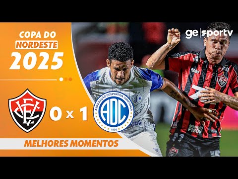 Gols e lances de Vitória x Confiança-SE