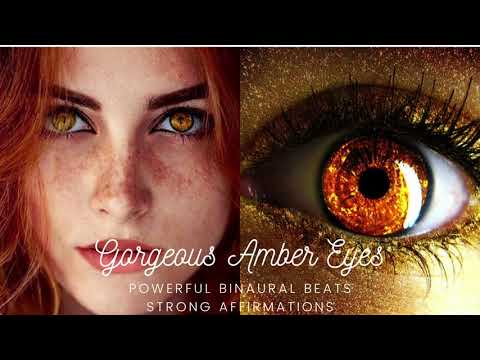 Gorgeous Amber Eyes Subliminal | (Long Ver) | POWERFUL Binaural Beats