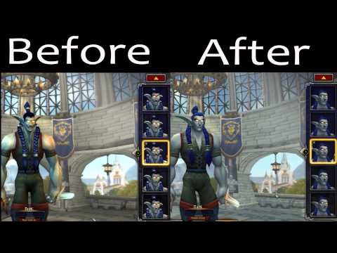 Faces of the New Male Night Elf Model - Before and After [WoD Beta]