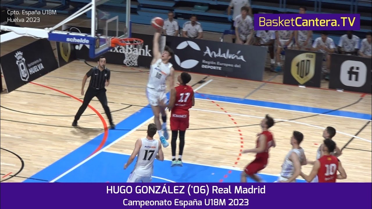 HUGO GONZÁLEZ ('06) 1.98m. Real Madrid. Campeonato de España Junior 2023 #BasketCantera.TV