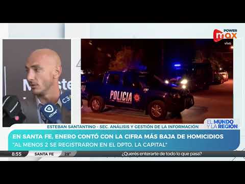 Santa Fe: Enero dejó la cifra más baja de homicidios | Esteban Santantino - Sec. Análisis y Gestión