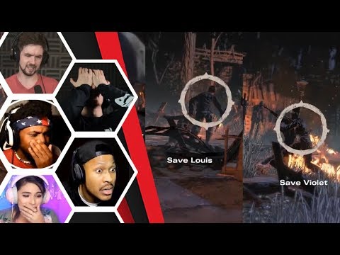 Let's Players Reaction To Having To Save Violet Or Louis | The Walking Dead: Final Season