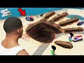 Franklin And Shinchan Found A Giant Handprint In GTA 5