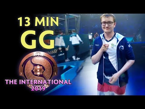 13 min GG on The International 2019 — Matumbaman new team Chaos