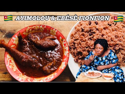 THIS RECIPE IS THE MOST POPULAR DISH IN TOGO 🇹🇬 RICE & BEANS AND BLACK CHILI SAUCE WAAKYE & SHITO🇬🇭