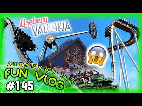 Liseberg - Neue Achterbahn Valkyria vor Eröffnung fahren?! Summer Tour 2018 - Tag 5 | FunVlog #145