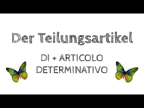 Der Teilungsartikel | Italienisch #easygoing