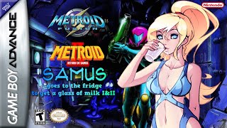 Samus Goes To The Fridge To Get A Glass Of Milk I & II - Metroid Hacks