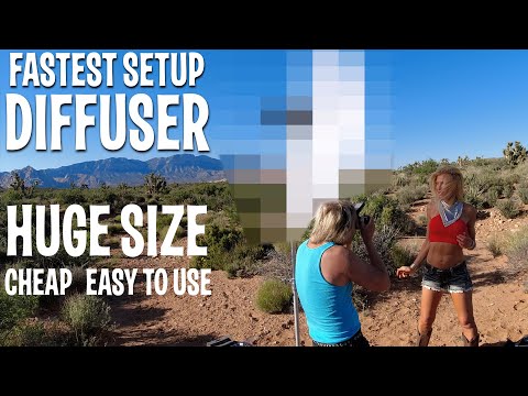 Fastest Biggest Cheapest Diffuser for Outdoor Photography and Video