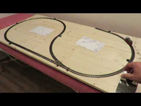Bau einer TT Modelleisenbahn Teil 02 - Test der Kehrschleife