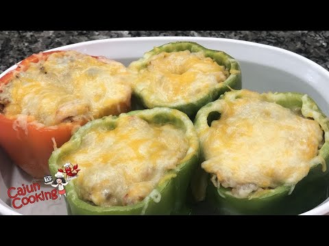Dirty Rice STUFFED BELL PEPPERS | How to Make Stuffed Bell Peppers | Stuffed Bell Pepper Recipe
