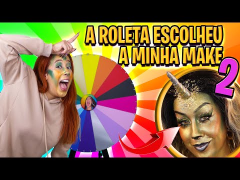 A ROLETA ESCOLHEU A MAKE #2 - UNICÓRNIO 🦄😍