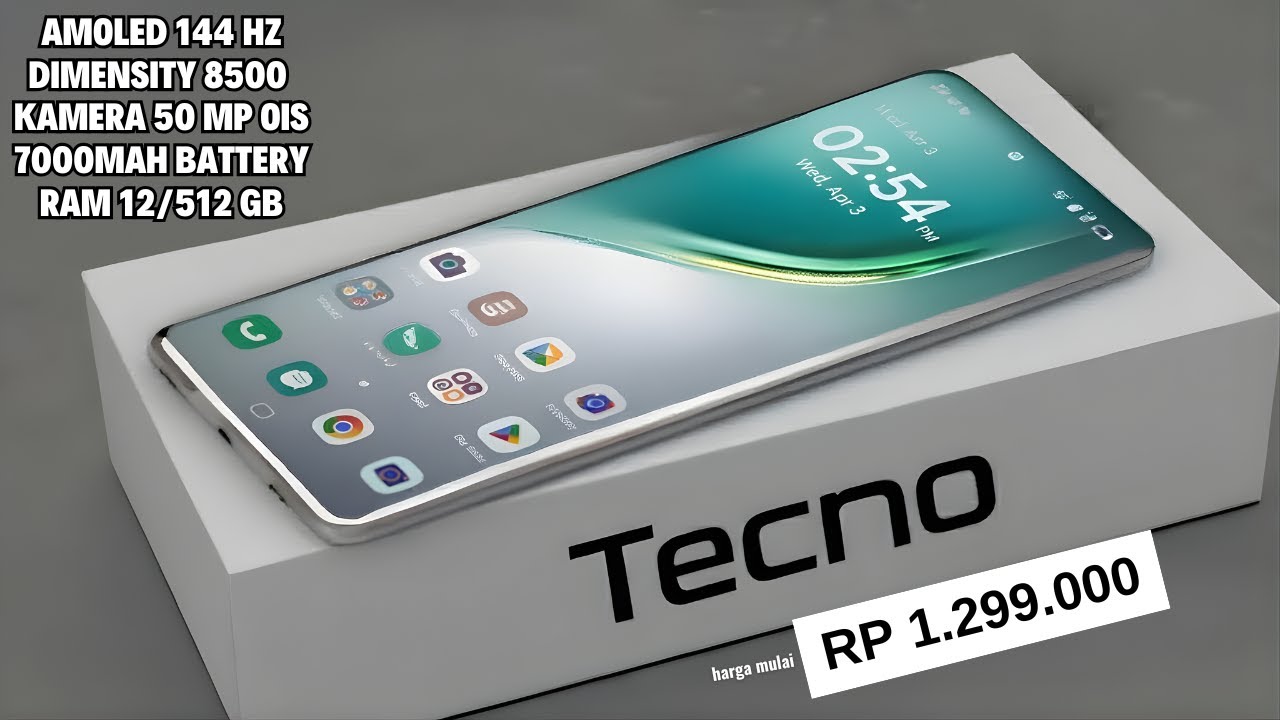 BARU DIRILIS‼️RAM 12/512 GB, 7000mAh - HP TECNO TERBARU DAN TERBAIK AKHIR TAHUN 2025