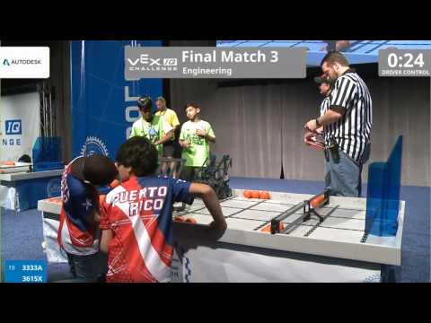 VEX Worlds 2016 - VEXIQ Elementary School - Finals 3 (3333A 3615X) 0