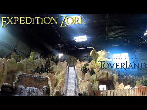 Expedition Zork Crazy Turntable Log Flume POV - Toverland