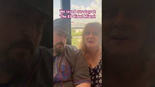 We love the EB Hotel! It’s cruise Day! #cruiseship #cruise #hotel