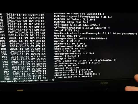 ArcoLinux : 2352 black screen - kernel mainline and nivdia package will never work