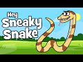 ♪ ♪ Funny Animal Children's Song - Hey Sneaky Snake | Hooray Kids Songs & Nursery Rhymes