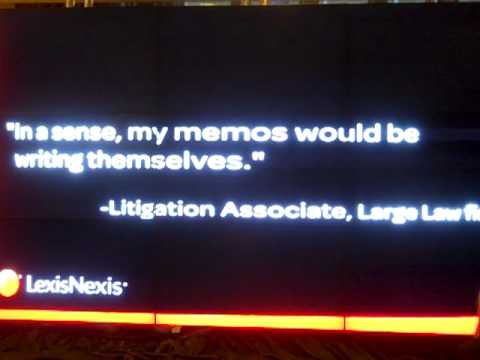 Lexis for Microsoft Office Launch on LexisNexis Video Wall at LegalTech NY 2010